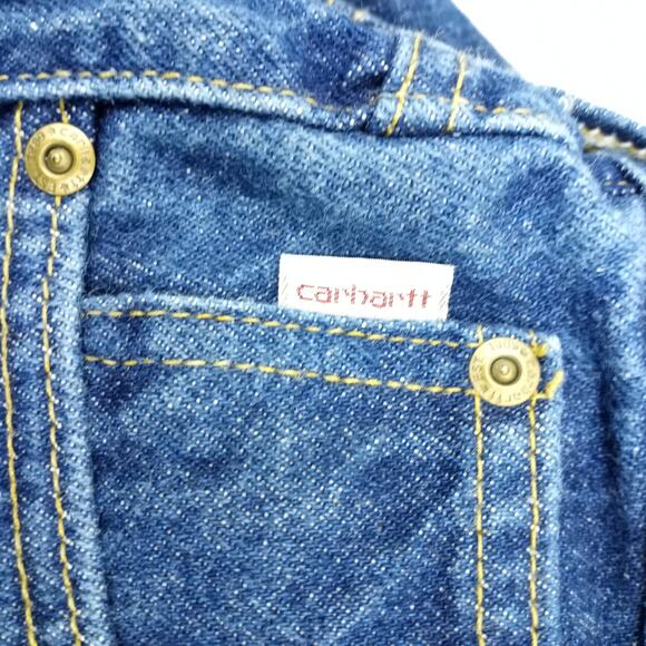 CARHARTT~Men's Dark Wash 100% Cotton Jeans~32x35 - Picture 6 of 8